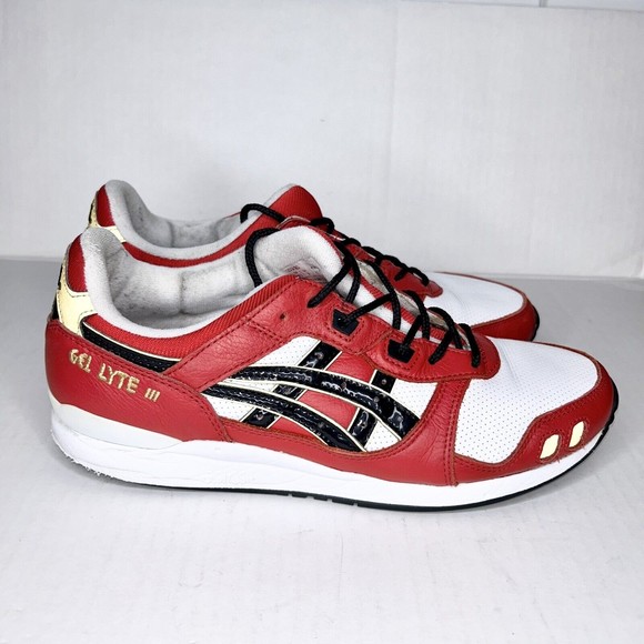 ASICS Gel Lyte 3 OG Classic Red & Black Athletic Sneakers Mens Size 9.0 main image 7